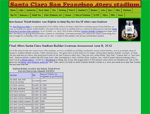 Tablet Screenshot of 49ers.savesantaclara.org